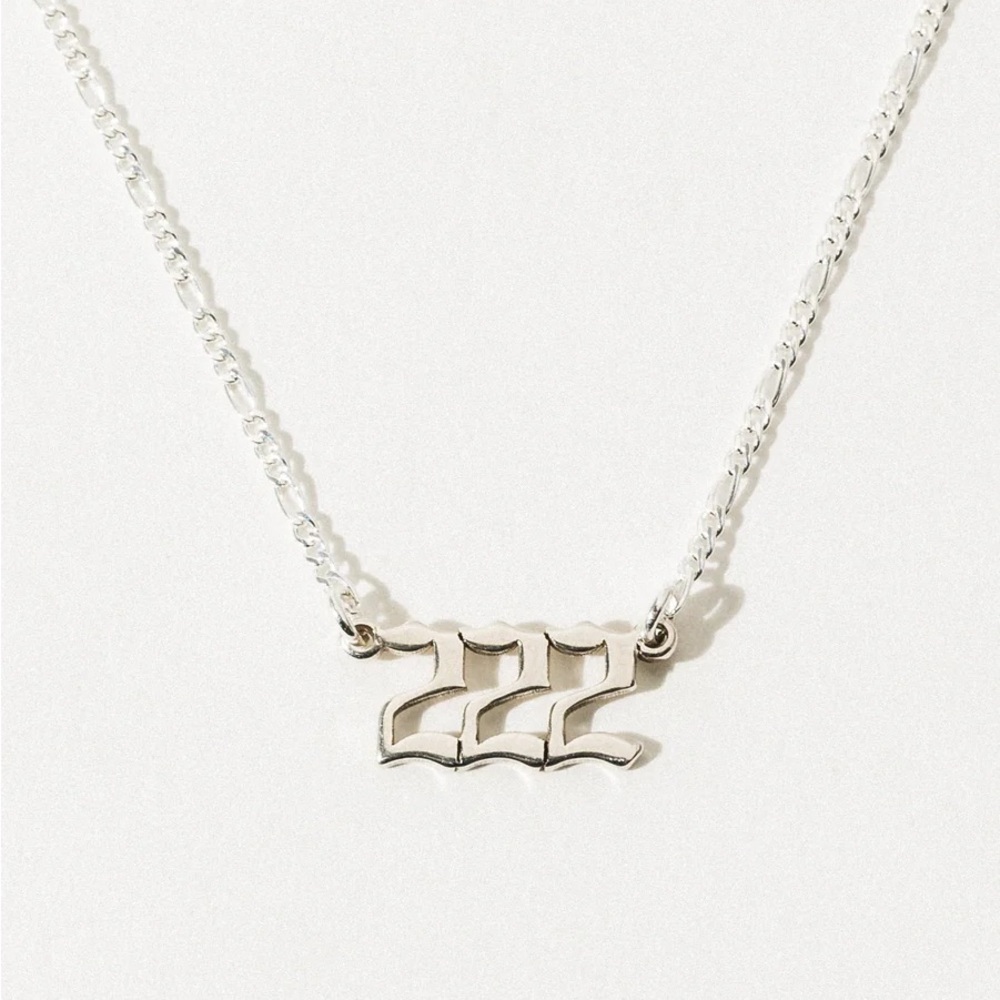 Child of Wild Angel Energy Necklace 222 Silver